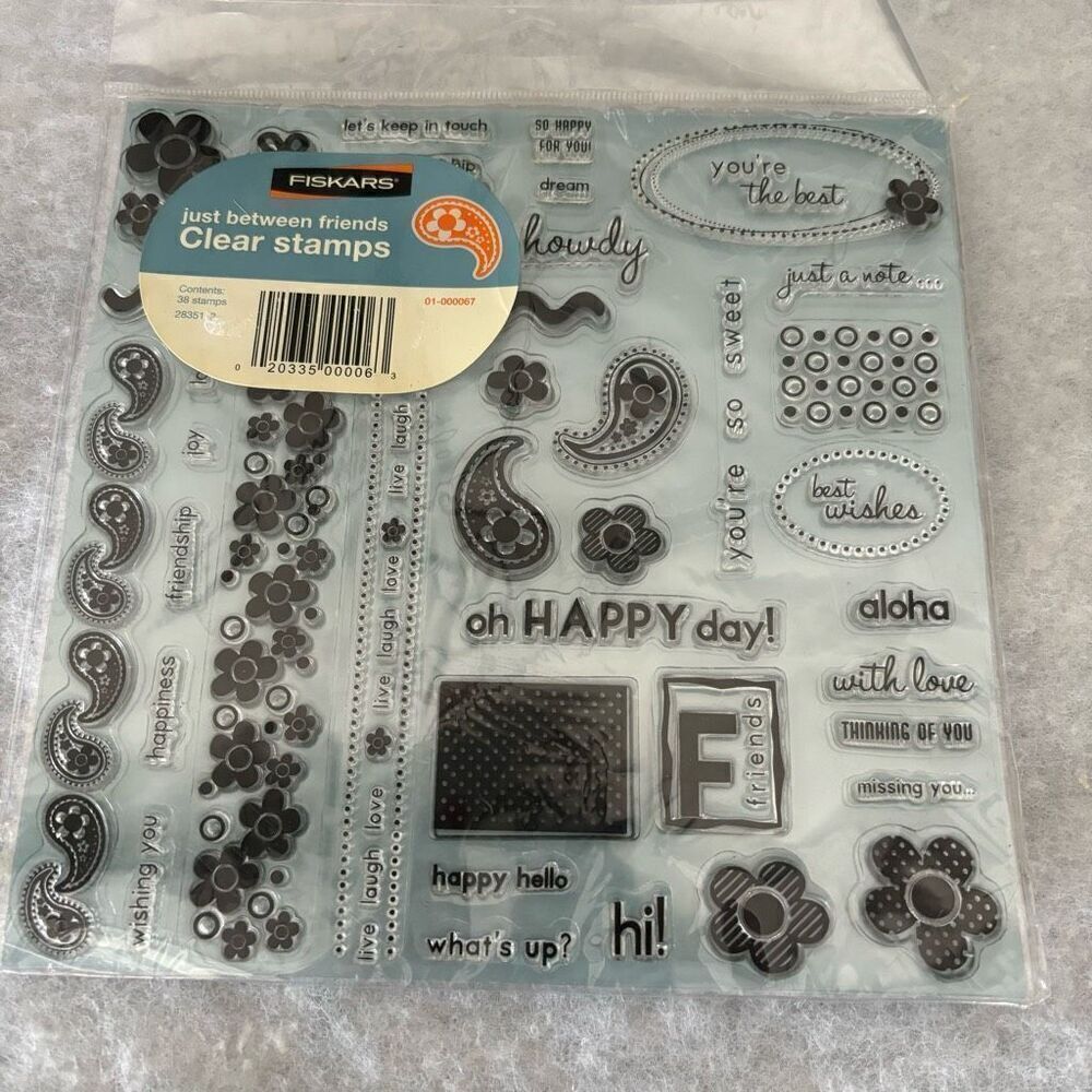 Fiskars Just Between Friends Clear Stamps 28351_2 *New*